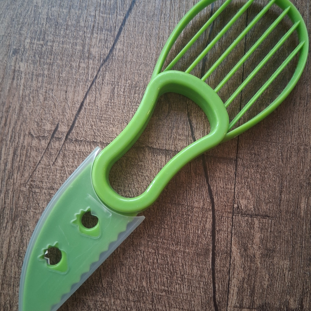 Green Avocado Slicer and Knife
